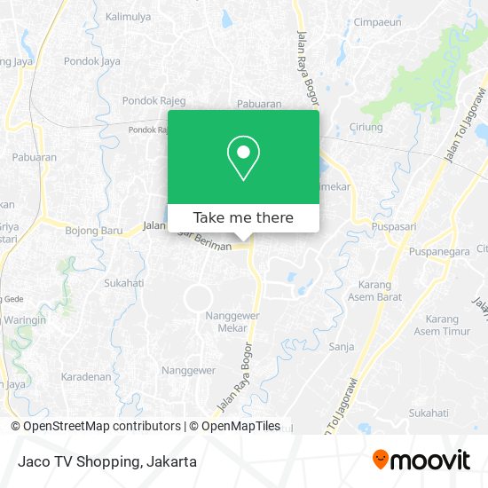 Jaco TV Shopping map