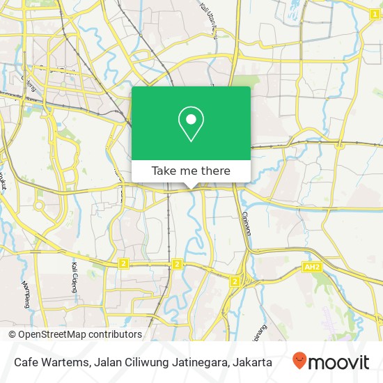 Cafe Wartems, Jalan Ciliwung Jatinegara map