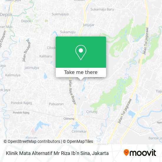 Klinik Mata Alternatif Mr Riza Ib'n Sina map