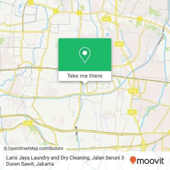 Laris Jaya Laundry and Dry Cleaning, Jalan Seruni 3 Duren Sawit map