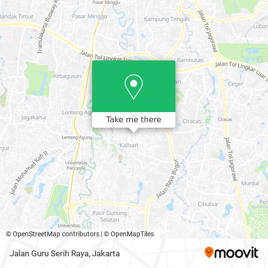 Jalan Guru Serih Raya map