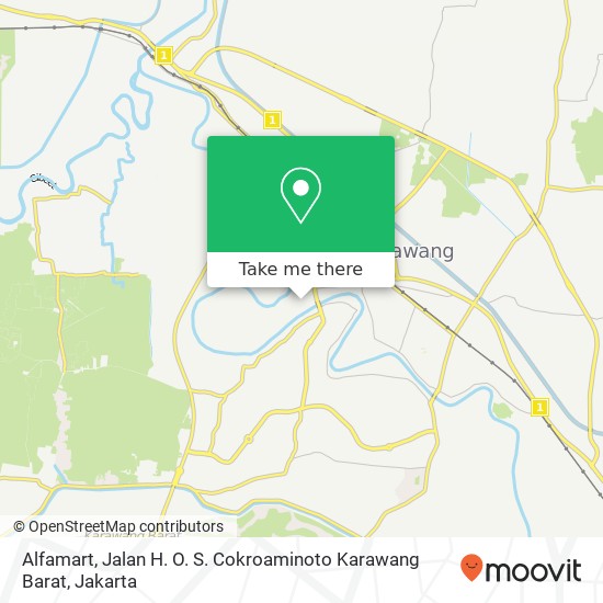 Alfamart, Jalan H. O. S. Cokroaminoto Karawang Barat map