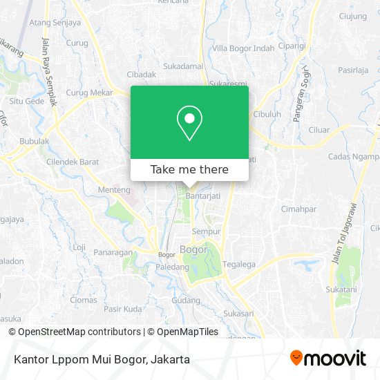 Kantor Lppom Mui Bogor map