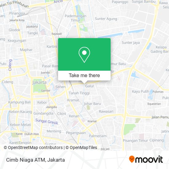 Cimb Niaga ATM map