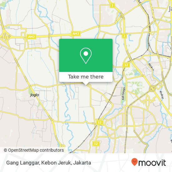 Gang Langgar, Kebon Jeruk map