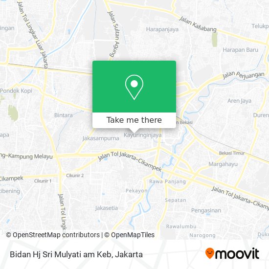 Bidan Hj Sri Mulyati am Keb map