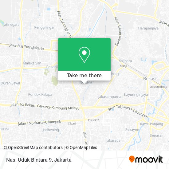 Nasi Uduk Bintara 9 map