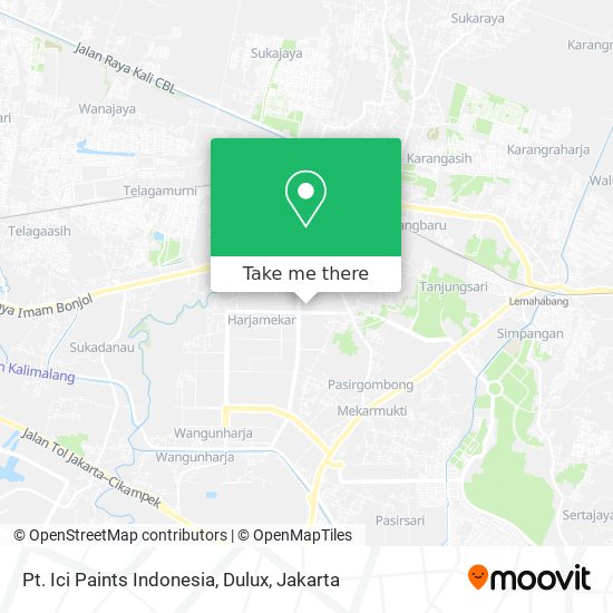 Pt. Ici Paints Indonesia, Dulux map