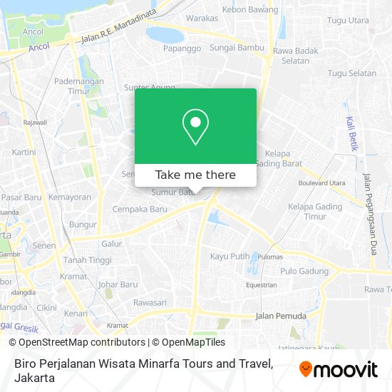 Biro Perjalanan Wisata Minarfa Tours and Travel map