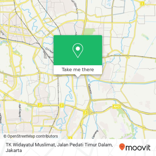 TK Widayatul Muslimat, Jalan Pedati Timur Dalam map