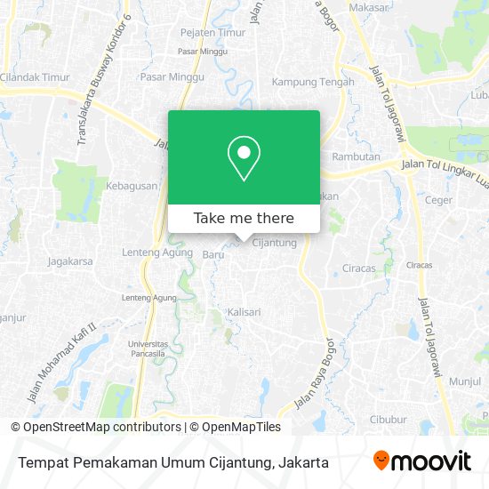 Tempat Pemakaman Umum Cijantung map