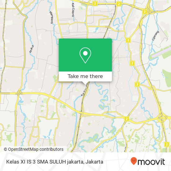 Kelas XI IS 3 SMA SULUH jakarta map