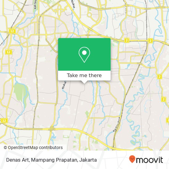 Denas Art, Mampang Prapatan map