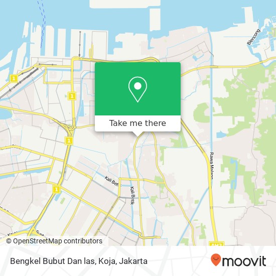 Bengkel Bubut Dan las, Koja map