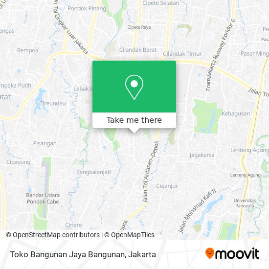 Toko Bangunan Jaya Bangunan map