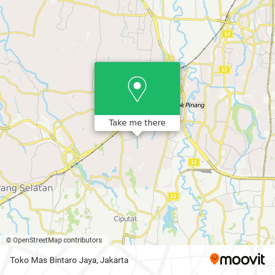 Toko Mas Bintaro Jaya map