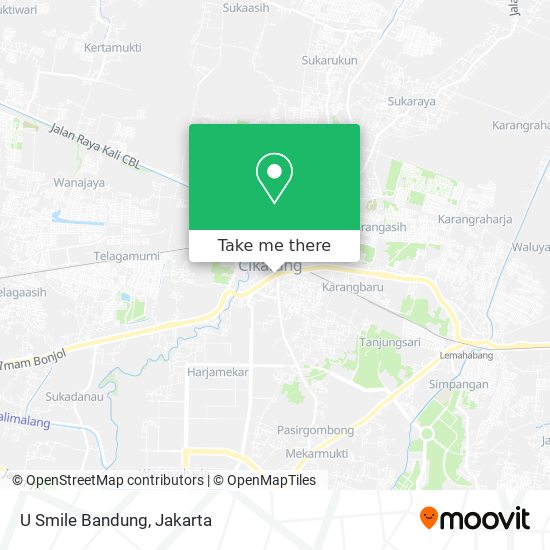 U Smile Bandung map
