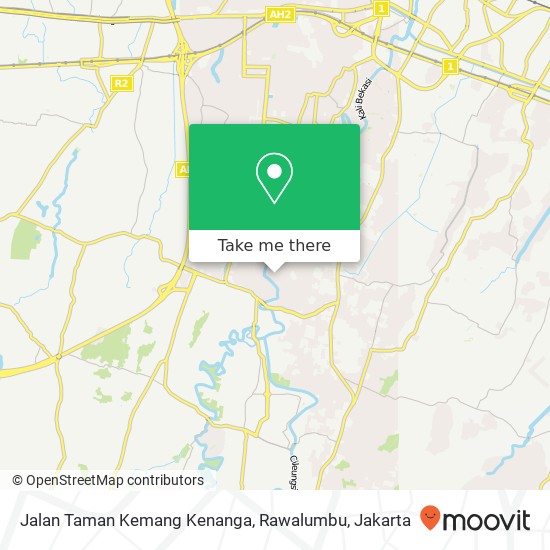 Jalan Taman Kemang Kenanga, Rawalumbu map