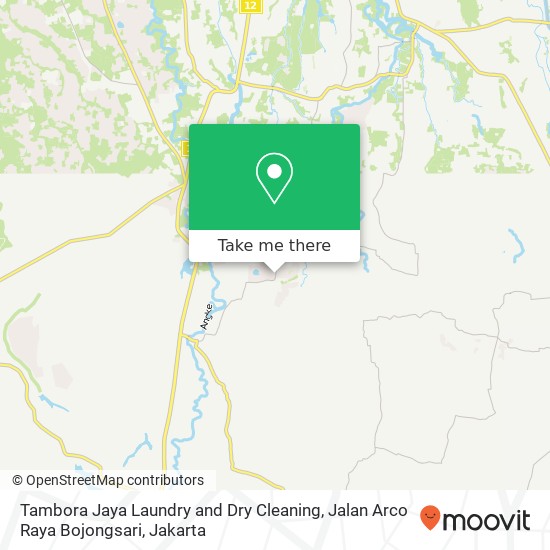 Tambora Jaya Laundry and Dry Cleaning, Jalan Arco Raya Bojongsari map
