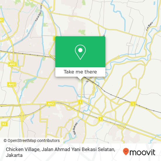 Chicken Village, Jalan Ahmad Yani Bekasi Selatan map