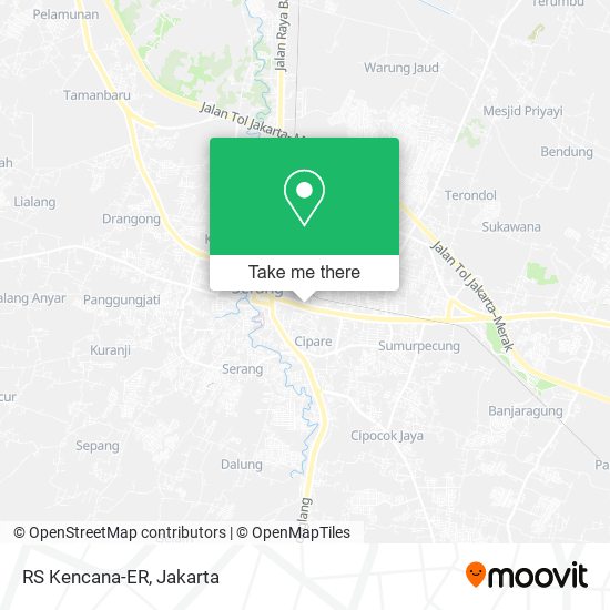 RS Kencana-ER, Serang 42117 map