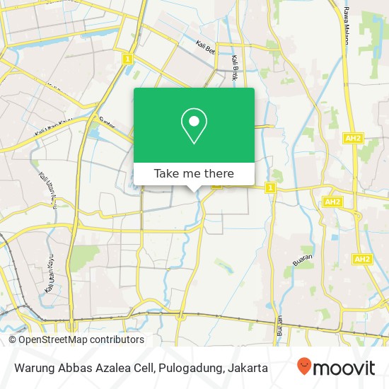 Warung Abbas Azalea Cell, Pulogadung map