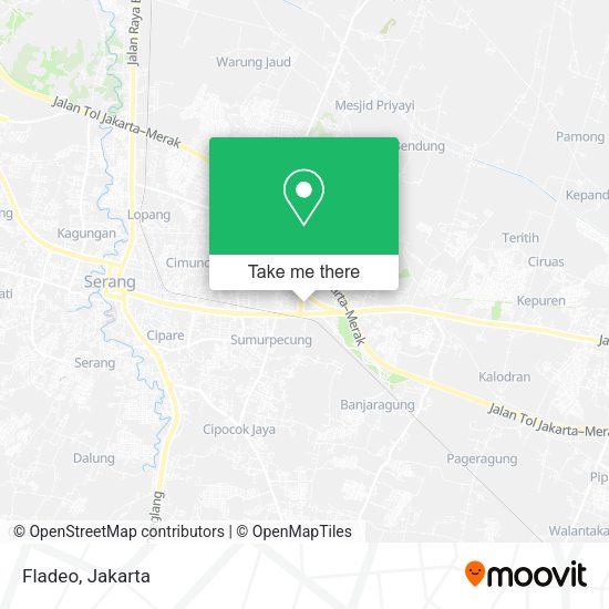 Fladeo, Jalan Jenderal Sudirman Cipocok Jaya map