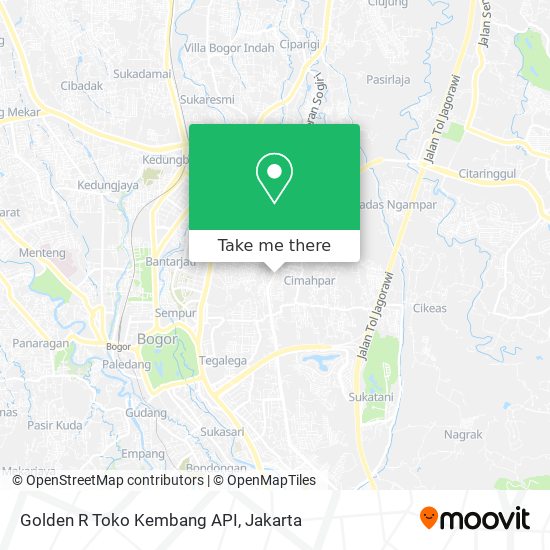 Golden R Toko Kembang API map