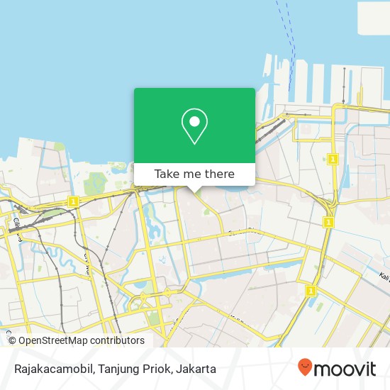 Rajakacamobil, Tanjung Priok map