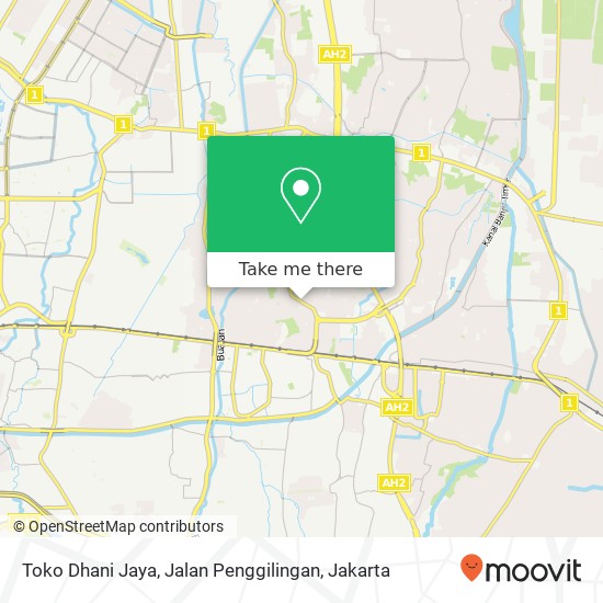 Toko Dhani Jaya, Jalan Penggilingan map