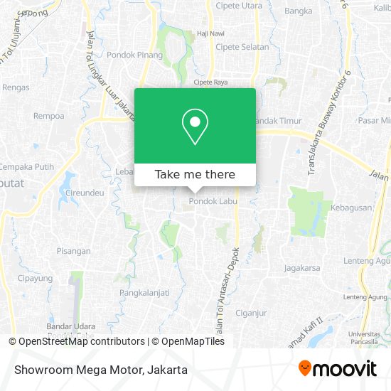 Showroom Mega Motor map
