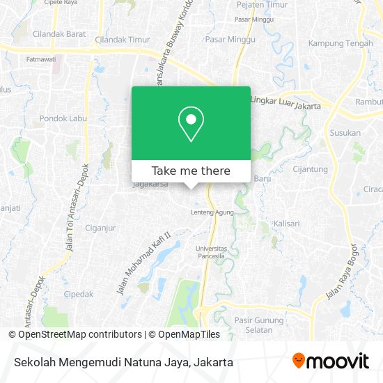 Sekolah Mengemudi Natuna Jaya map