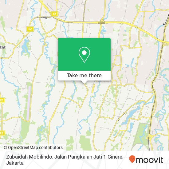 Zubaidah Mobilindo, Jalan Pangkalan Jati 1 Cinere map