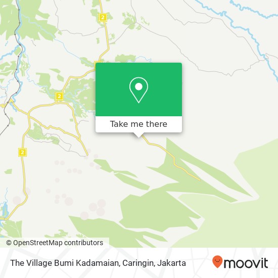 The Village Bumi Kadamaian, Caringin map