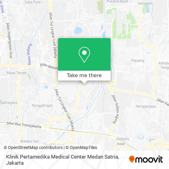 Klinik Pertamedika Medical Center Medan Satria map