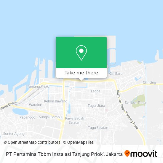 PT Pertamina Tbbm Instalasi Tanjung Priok' map