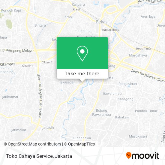Toko Cahaya Service map