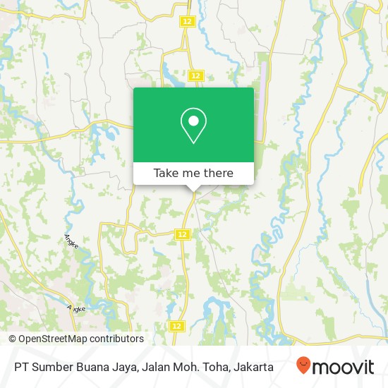 PT Sumber Buana Jaya, Jalan Moh. Toha map