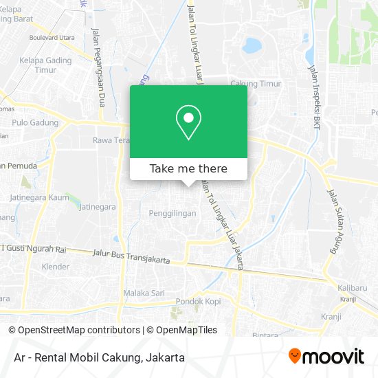 Ar - Rental Mobil Cakung map