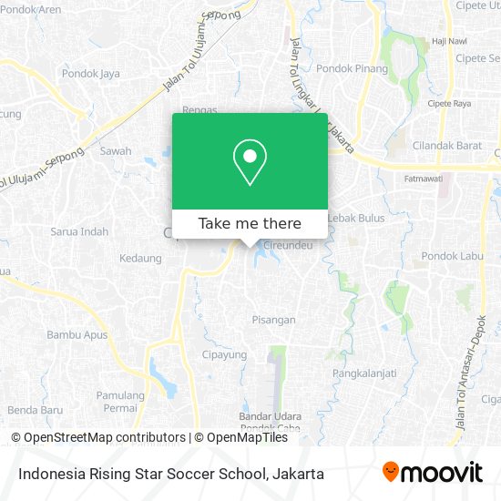 Indonesia Rising Star Soccer School map