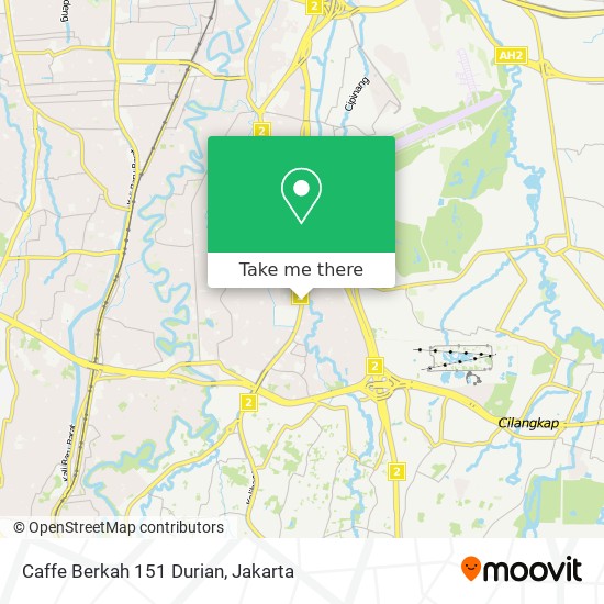 Caffe Berkah 151 Durian map