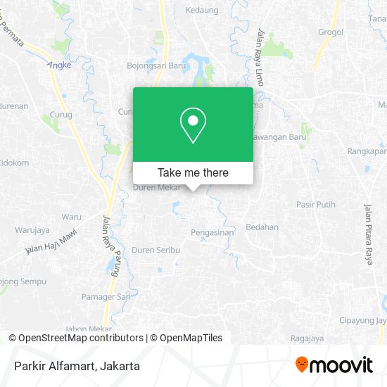 Parkir Alfamart, Jalan Raya Pengasinan Sawangan map