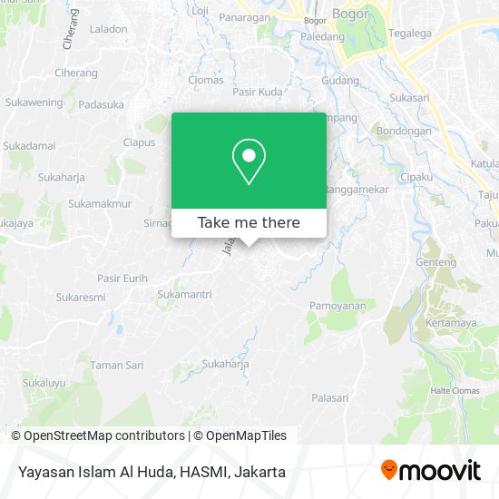 Yayasan Islam Al Huda, HASMI map