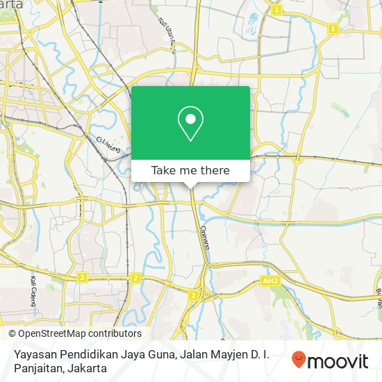 Yayasan Pendidikan Jaya Guna, Jalan Mayjen D. I. Panjaitan map