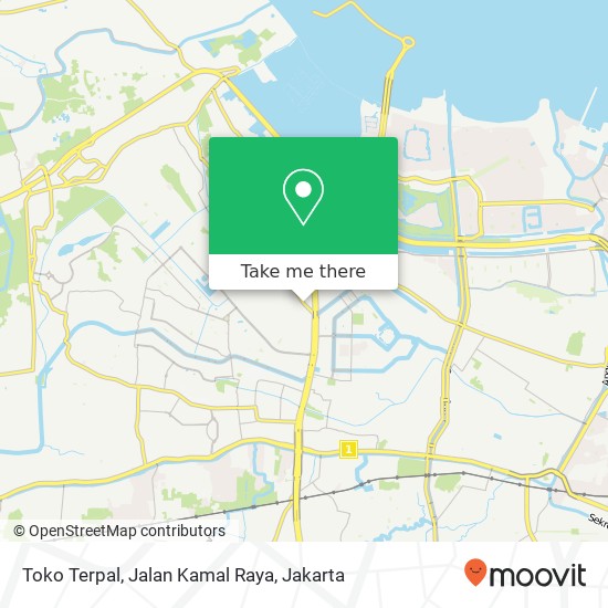 Toko Terpal, Jalan Kamal Raya map