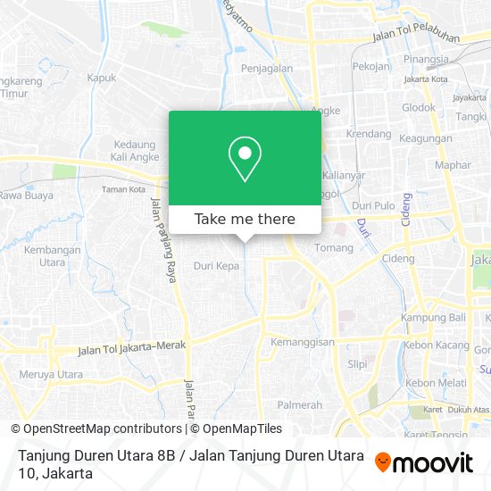 Tanjung Duren Utara 8B / Jalan Tanjung Duren Utara 10 map
