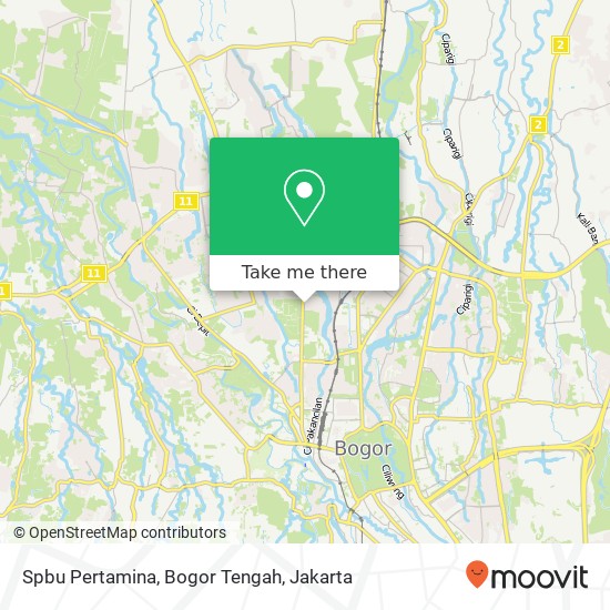 Spbu Pertamina, Bogor Tengah map