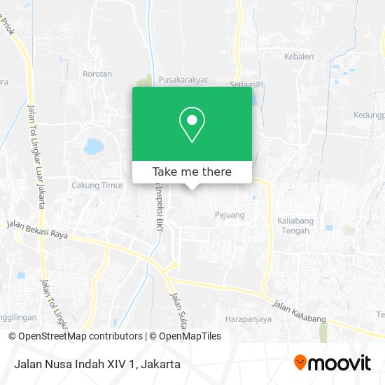 Jalan Nusa Indah XIV 1 map