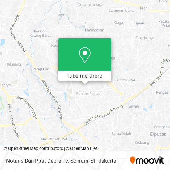 Notaris Dan Ppat Debra Tc. Schram, Sh map