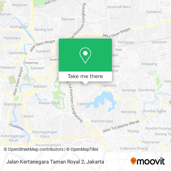 Jalan Kertanegara Taman Royal 2 map